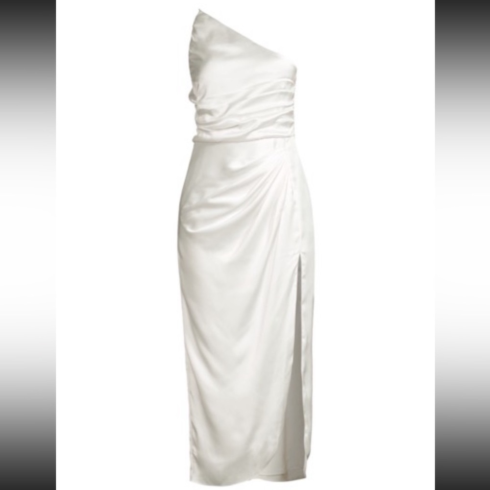 Bridal White Bernadette Midi Dress
